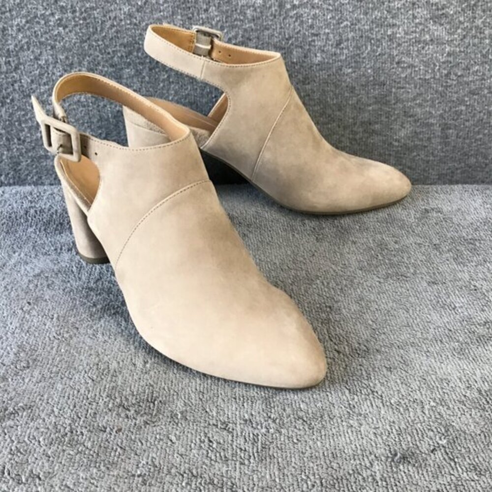 Vionic Womens Roseville Taupe Nubuck Leather Pointed Toe Booties‎ Shoes N…